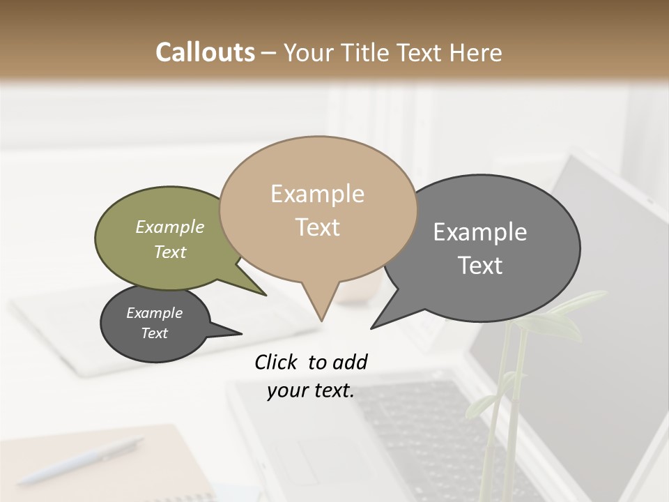 Office Desk PowerPoint Template