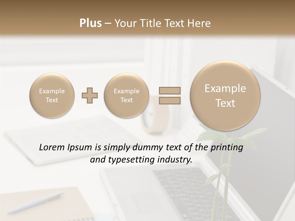 Office Desk PowerPoint Template