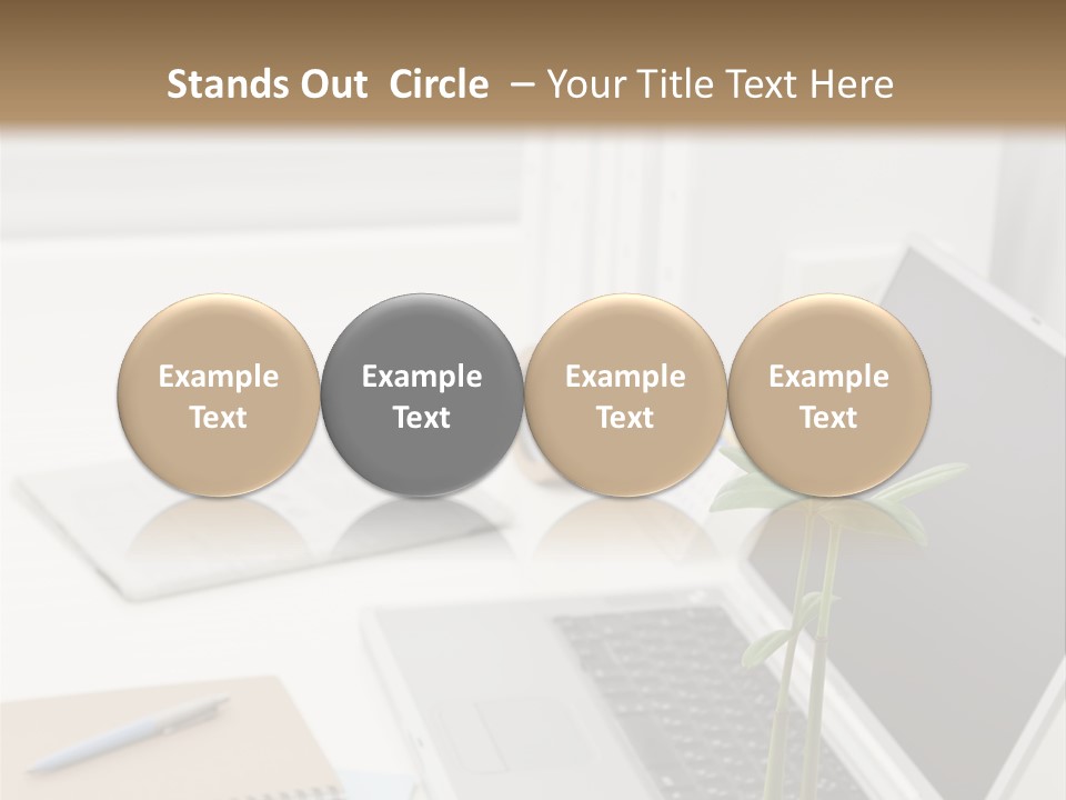 Office Desk PowerPoint Template