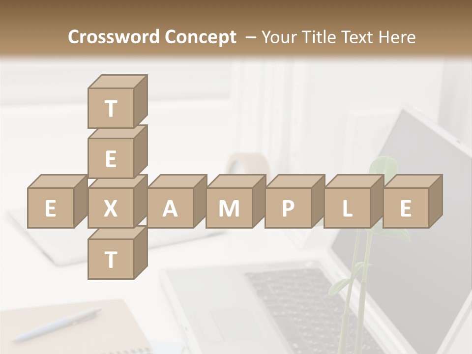 Office Desk PowerPoint Template