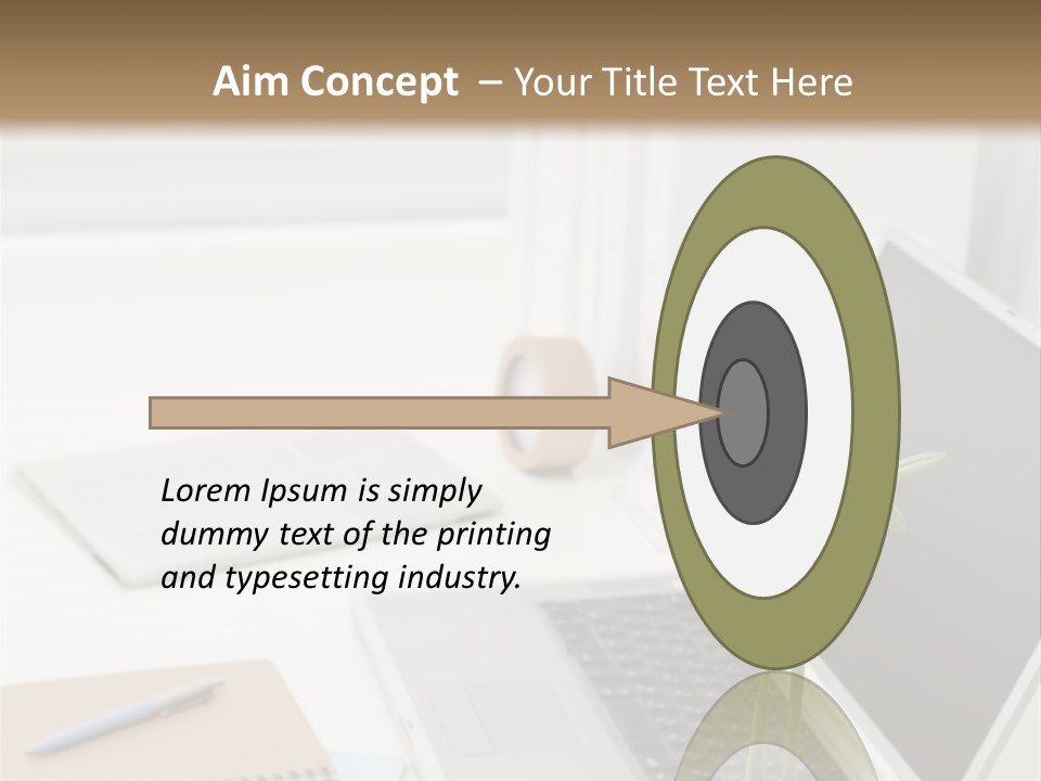 Office Desk PowerPoint Template