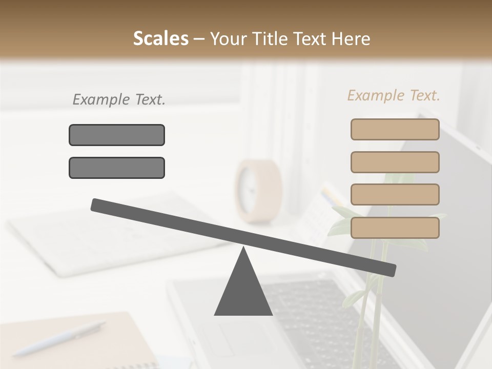 Office Desk PowerPoint Template