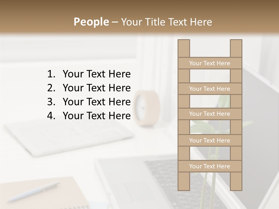 Office Desk PowerPoint Template