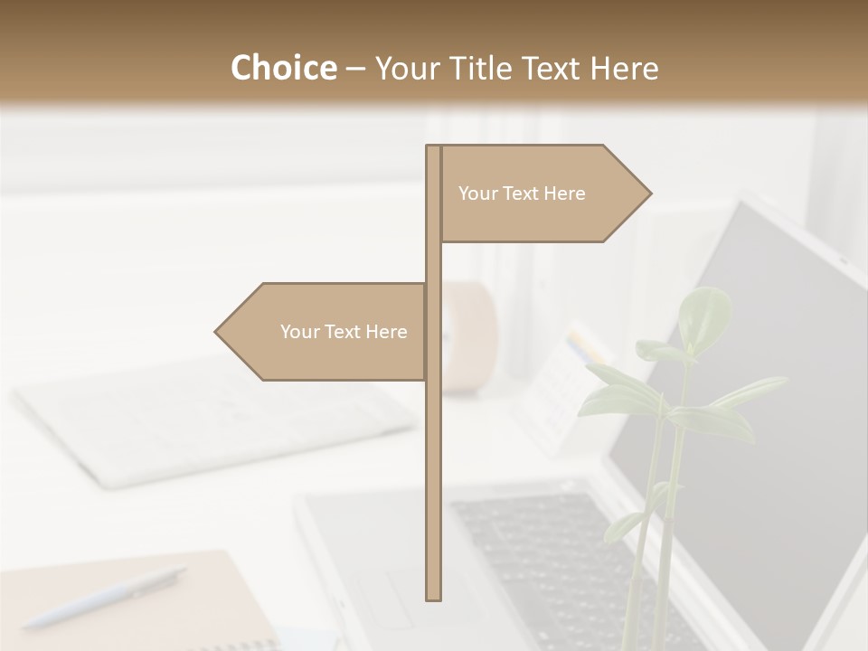 Office Desk PowerPoint Template