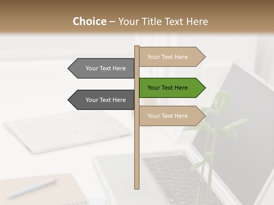 Office Desk PowerPoint Template