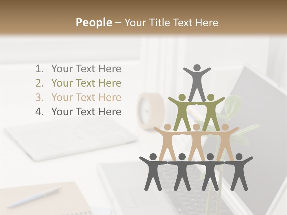 Office Desk PowerPoint Template