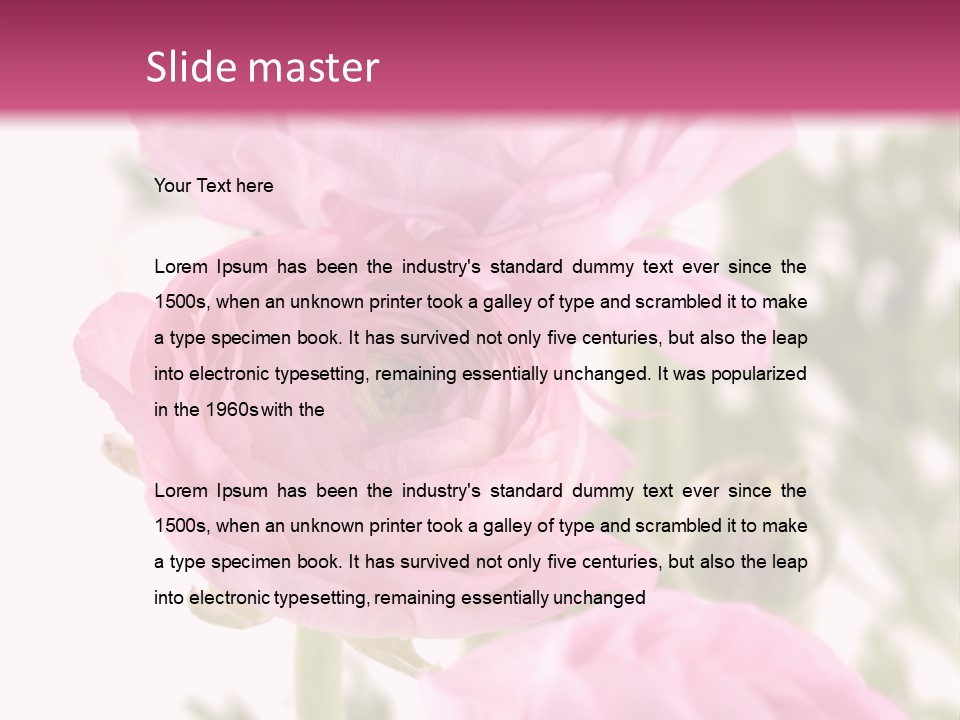 Beautiful Bouquet PowerPoint Template