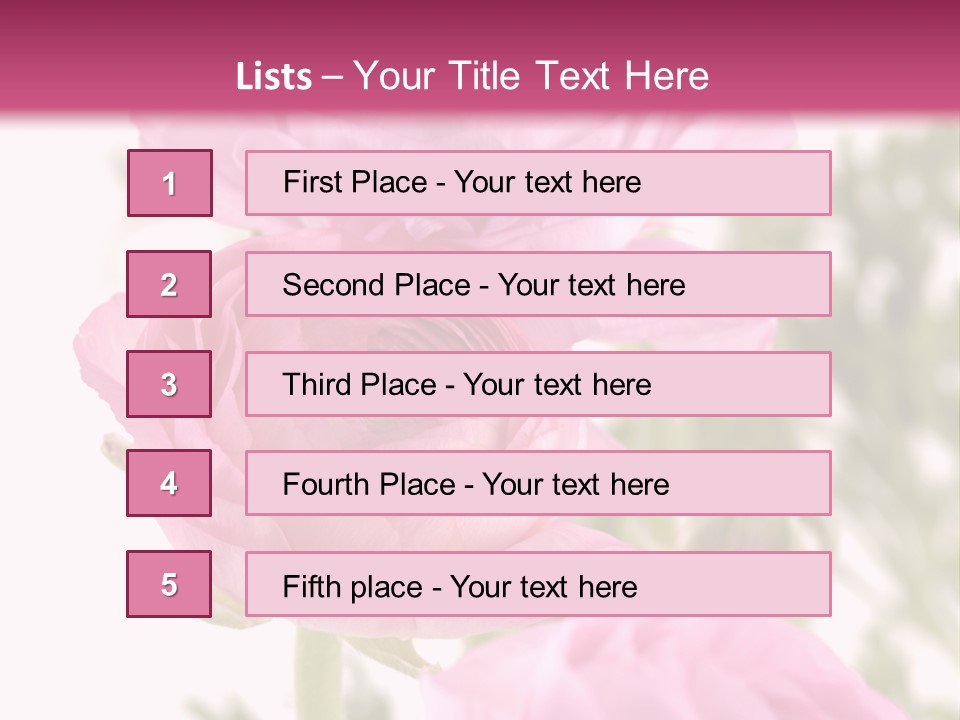 Beautiful Bouquet PowerPoint Template