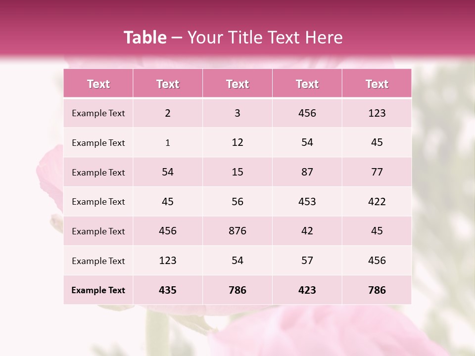 Beautiful Bouquet PowerPoint Template