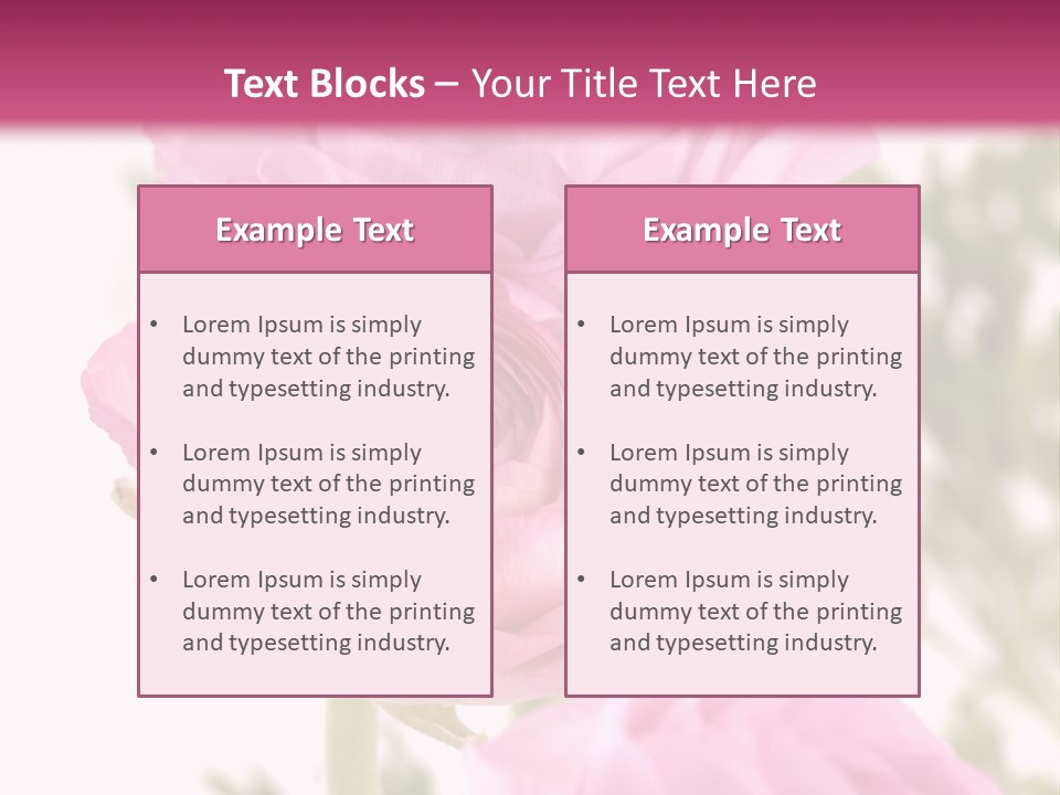 Beautiful Bouquet PowerPoint Template