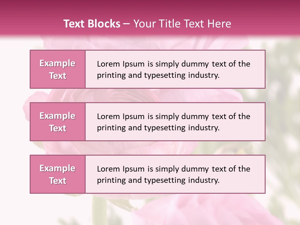 Beautiful Bouquet PowerPoint Template