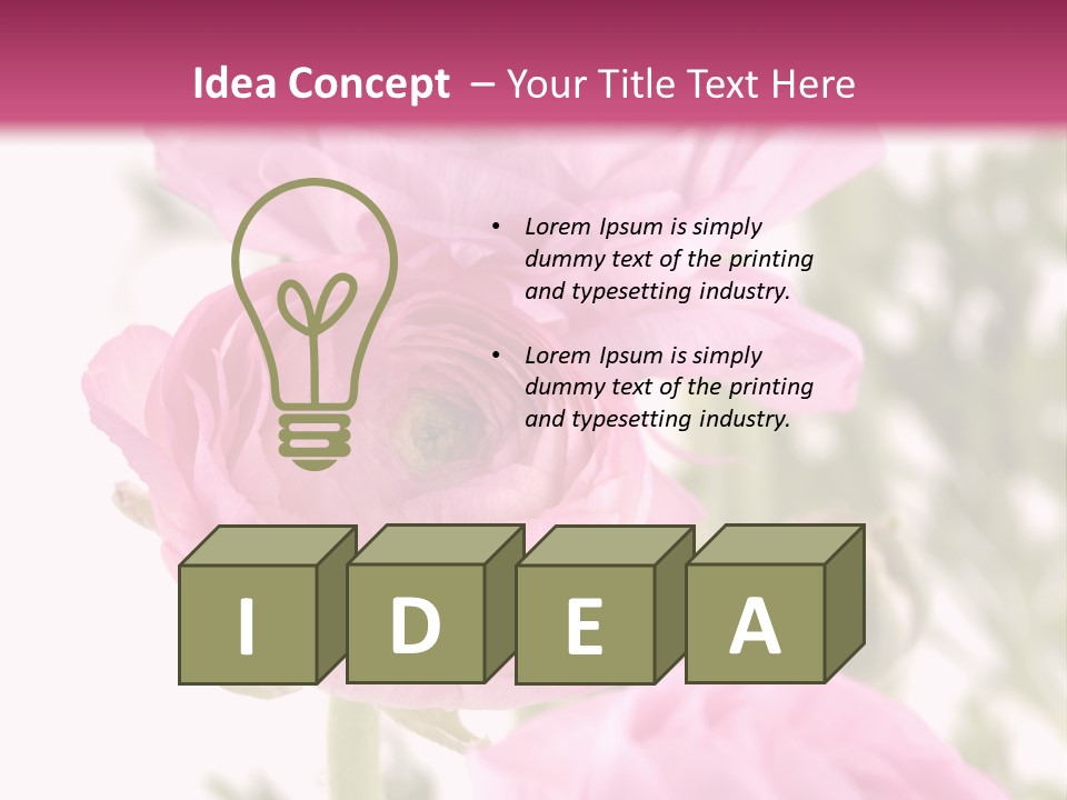 Beautiful Bouquet PowerPoint Template