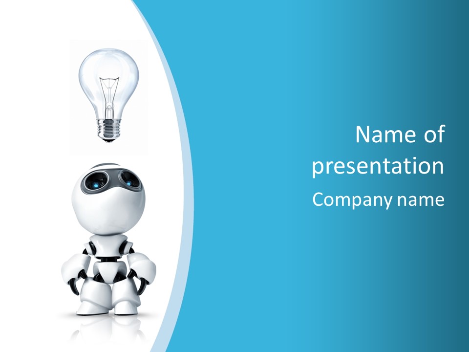 Robot Think PowerPoint Template