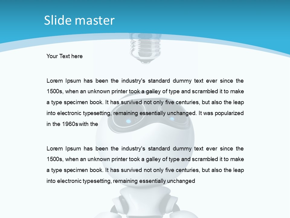 Robot Think PowerPoint Template