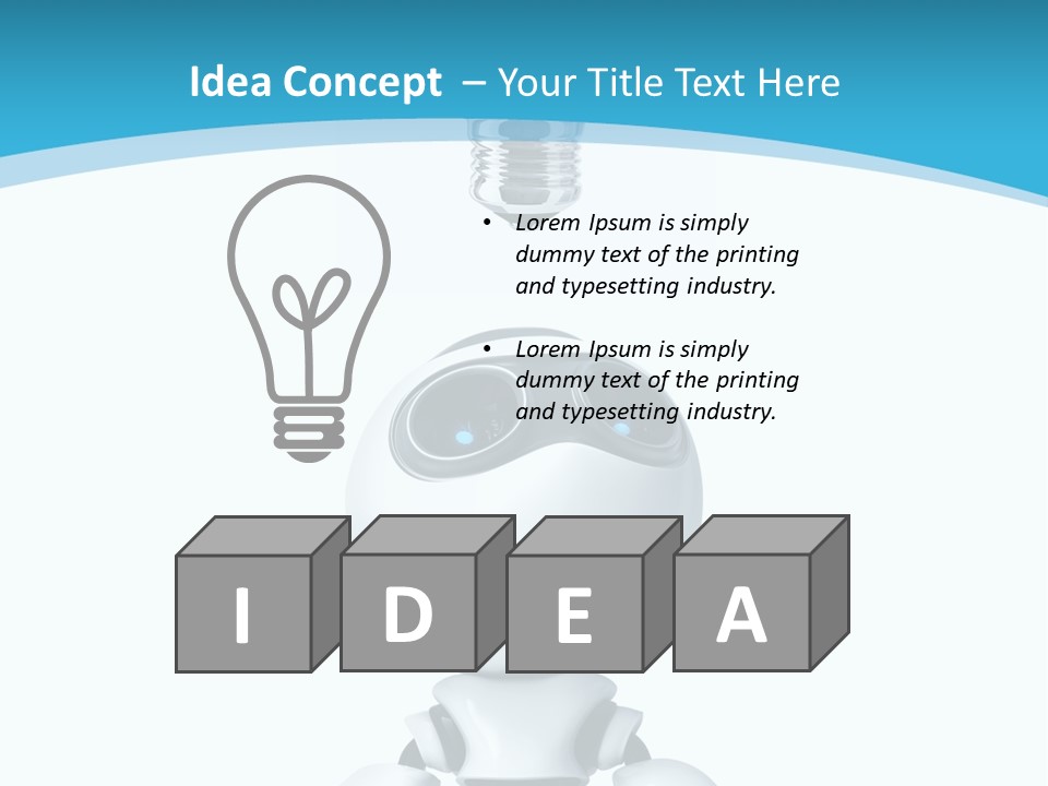Robot Think PowerPoint Template