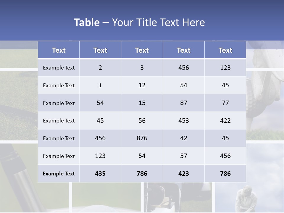 Golf Concept PowerPoint Template