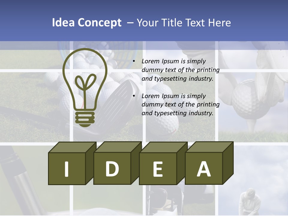 Golf Concept PowerPoint Template