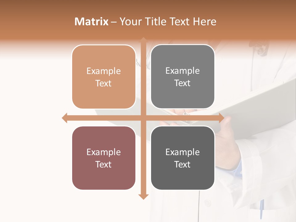 Smiling Medical Doctor With Stethoscope. Isolated Over White Background PowerPoint Template