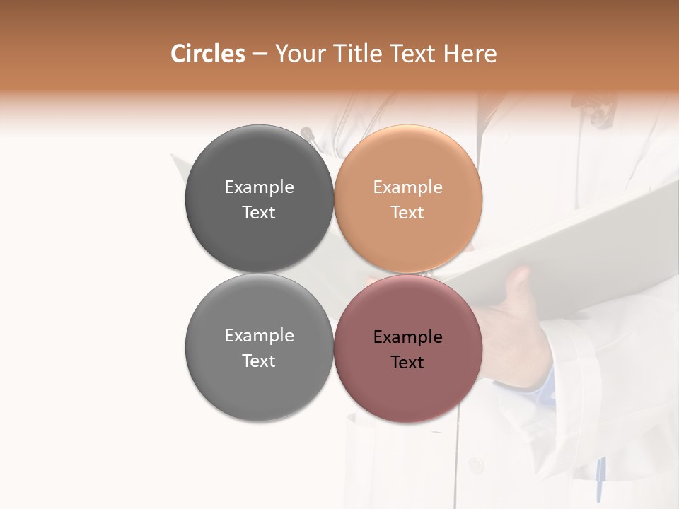 Smiling Medical Doctor With Stethoscope. Isolated Over White Background PowerPoint Template