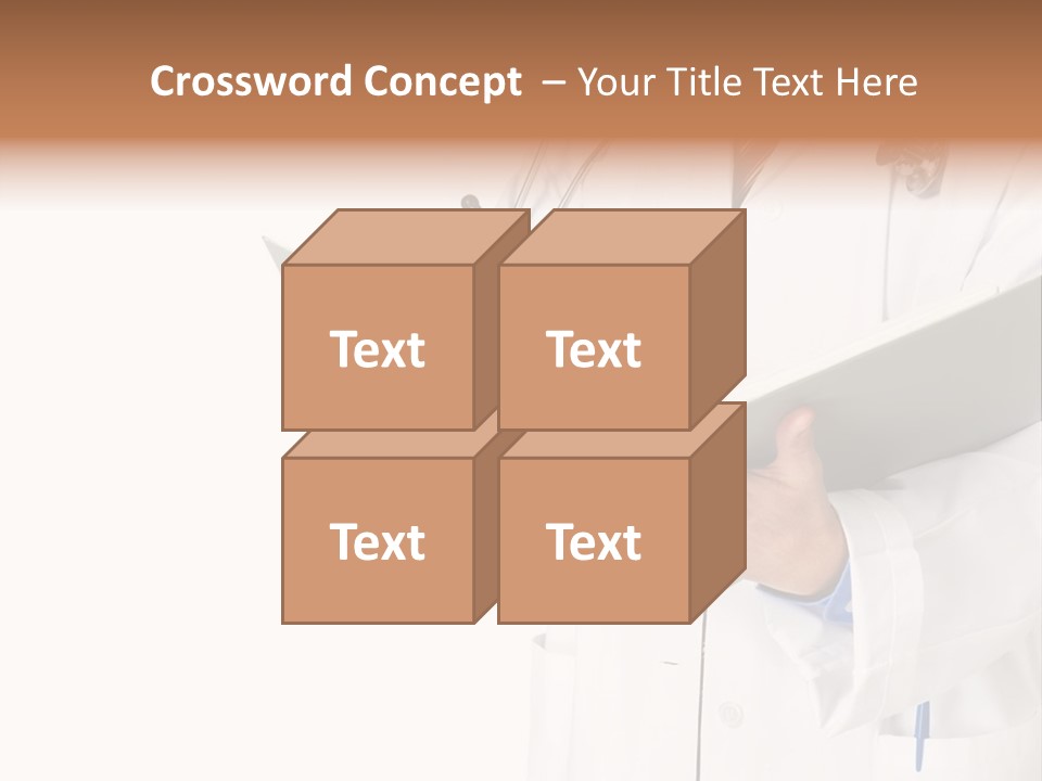 Smiling Medical Doctor With Stethoscope. Isolated Over White Background PowerPoint Template