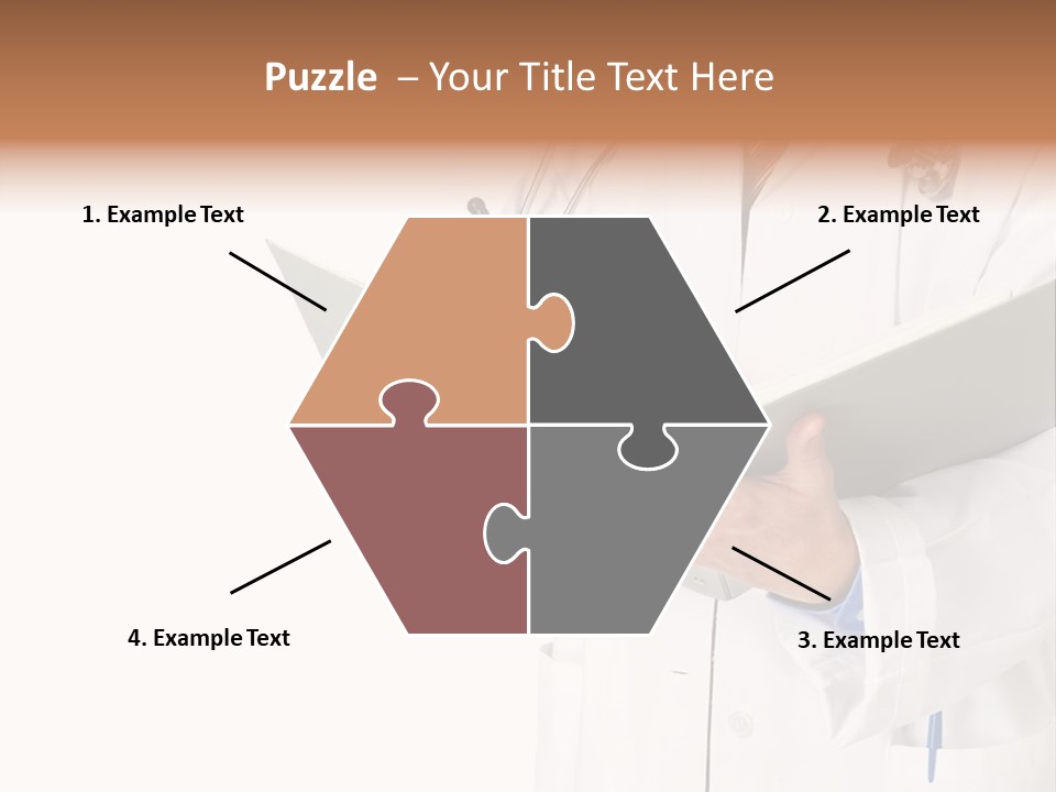 Smiling Medical Doctor With Stethoscope. Isolated Over White Background PowerPoint Template