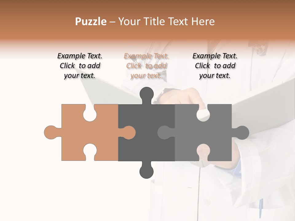 Smiling Medical Doctor With Stethoscope. Isolated Over White Background PowerPoint Template