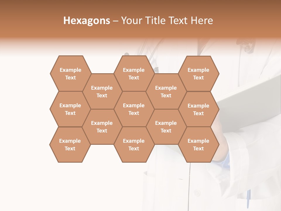 Smiling Medical Doctor With Stethoscope. Isolated Over White Background PowerPoint Template