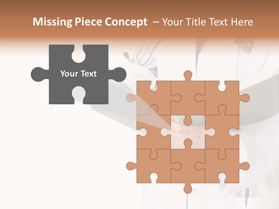 Smiling Medical Doctor With Stethoscope. Isolated Over White Background PowerPoint Template