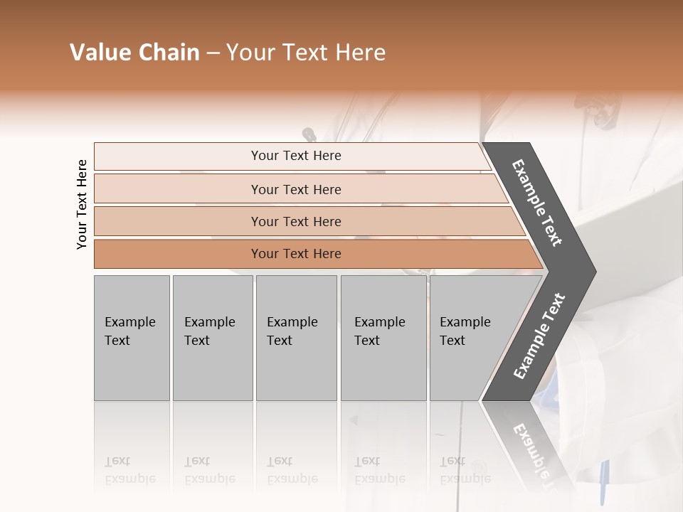 Smiling Medical Doctor With Stethoscope. Isolated Over White Background PowerPoint Template