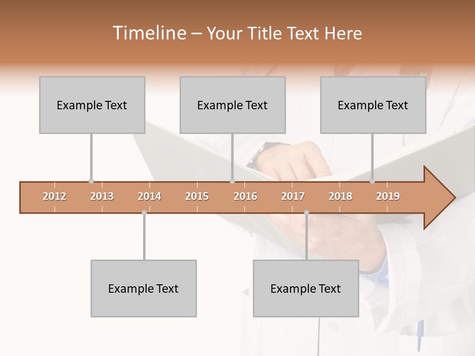 Smiling Medical Doctor With Stethoscope. Isolated Over White Background PowerPoint Template