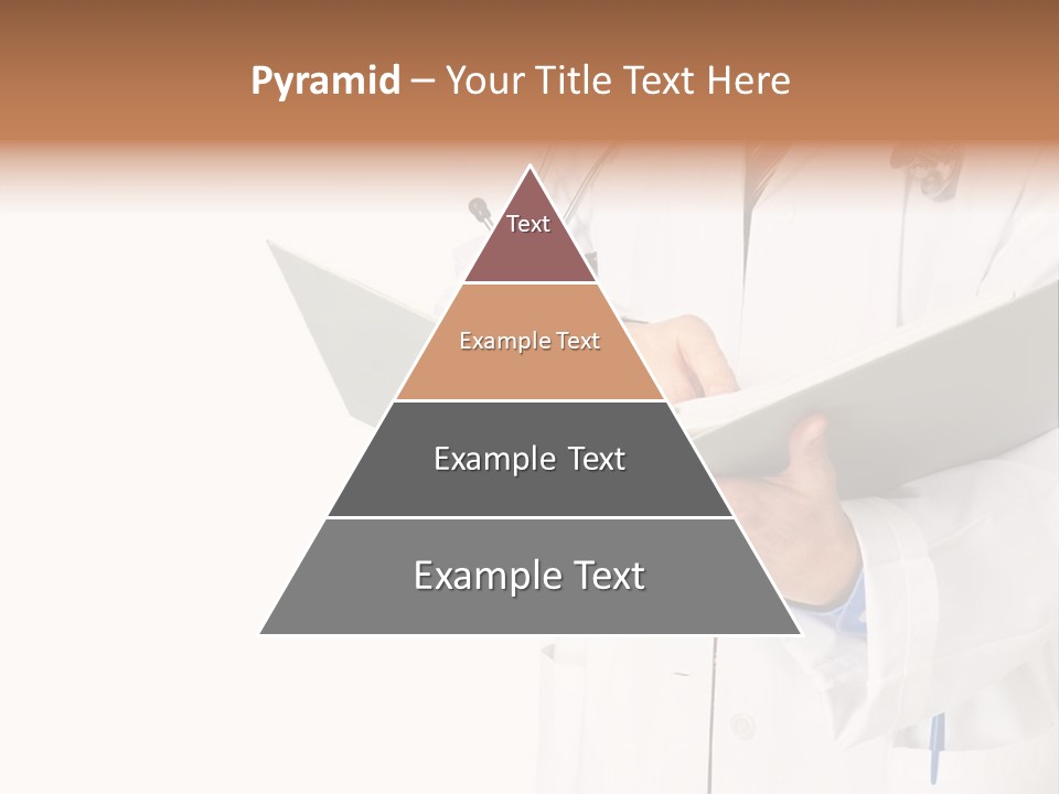 Smiling Medical Doctor With Stethoscope. Isolated Over White Background PowerPoint Template