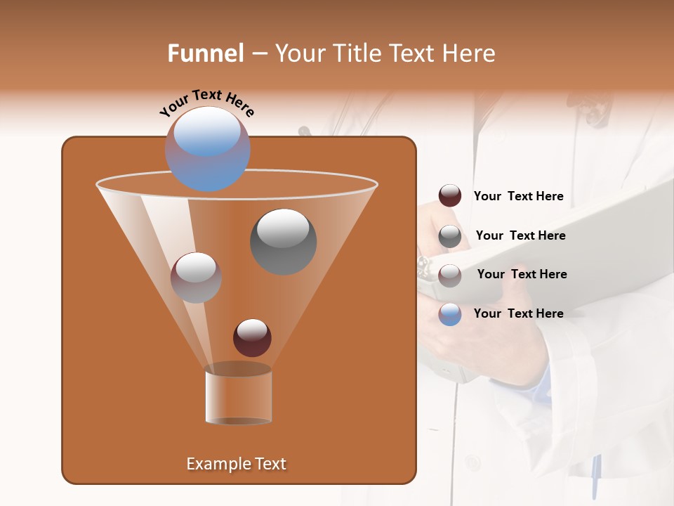 Smiling Medical Doctor With Stethoscope. Isolated Over White Background PowerPoint Template