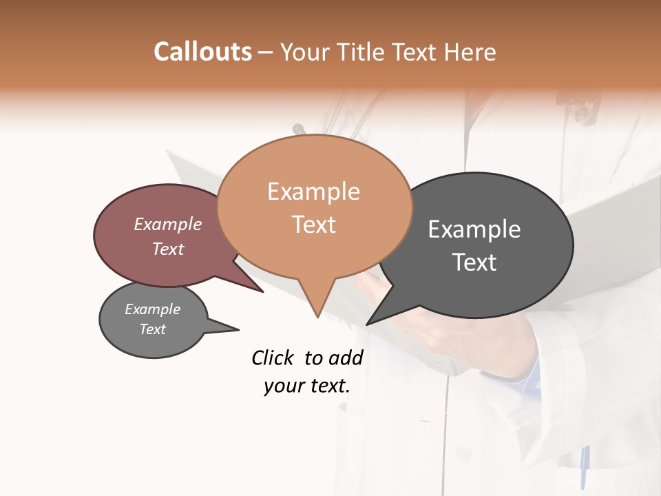 Smiling Medical Doctor With Stethoscope. Isolated Over White Background PowerPoint Template