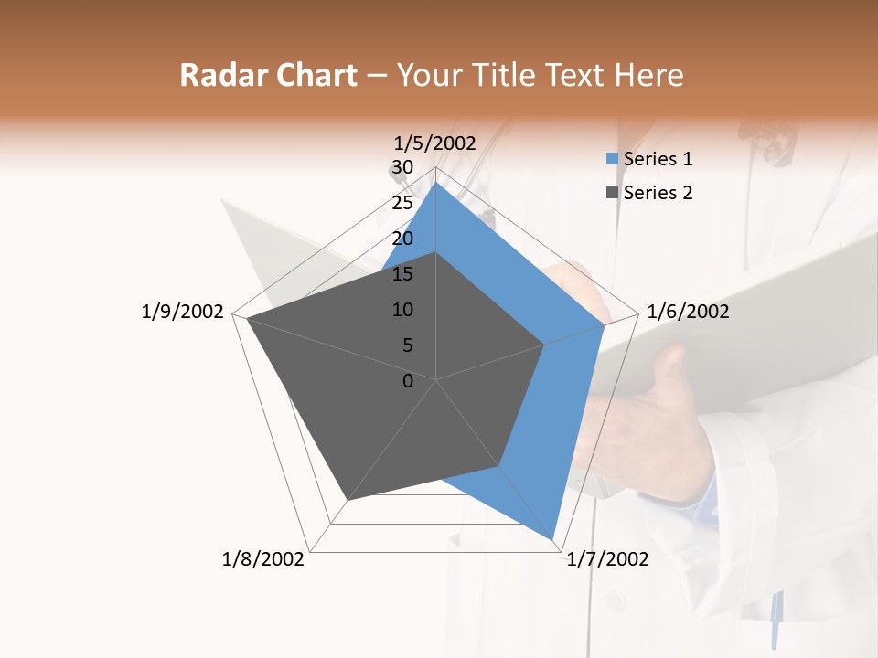 Smiling Medical Doctor With Stethoscope. Isolated Over White Background PowerPoint Template
