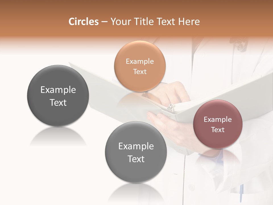 Smiling Medical Doctor With Stethoscope. Isolated Over White Background PowerPoint Template