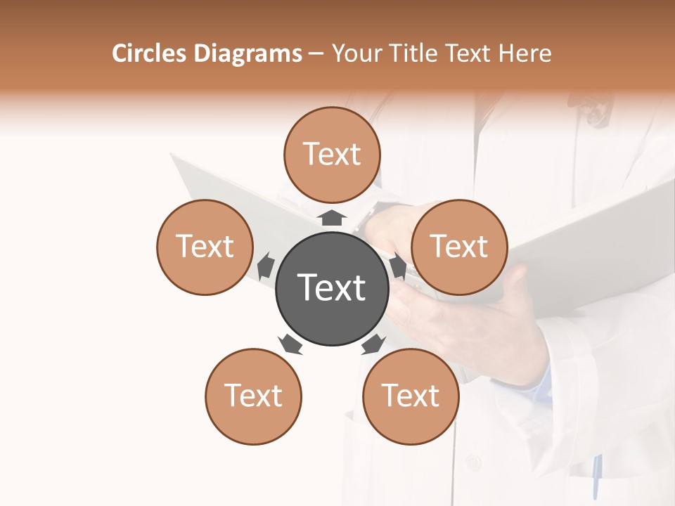 Smiling Medical Doctor With Stethoscope. Isolated Over White Background PowerPoint Template