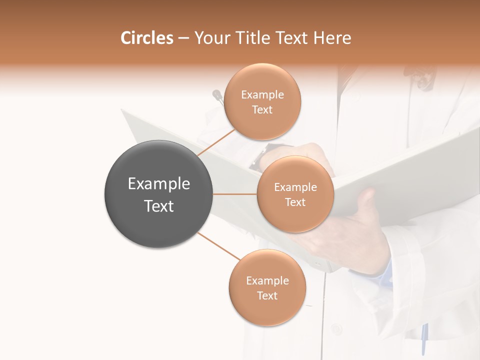 Smiling Medical Doctor With Stethoscope. Isolated Over White Background PowerPoint Template