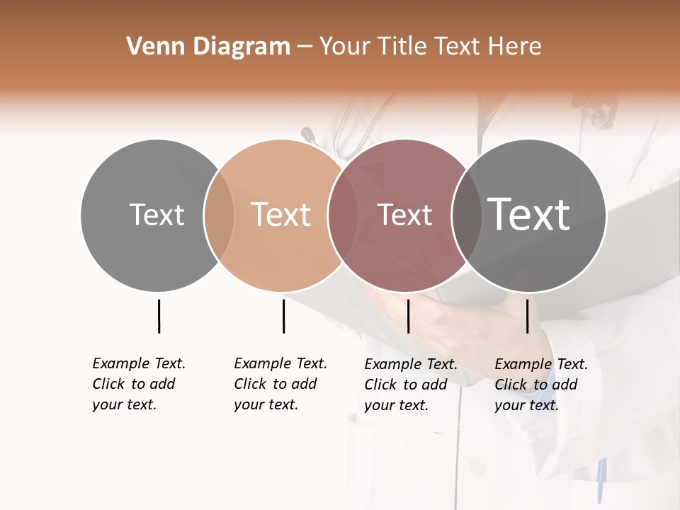 Smiling Medical Doctor With Stethoscope. Isolated Over White Background PowerPoint Template