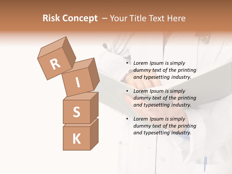 Smiling Medical Doctor With Stethoscope. Isolated Over White Background PowerPoint Template