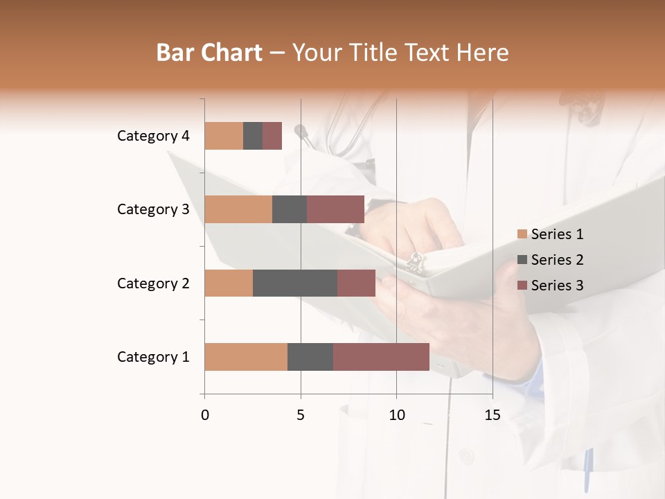 Smiling Medical Doctor With Stethoscope. Isolated Over White Background PowerPoint Template