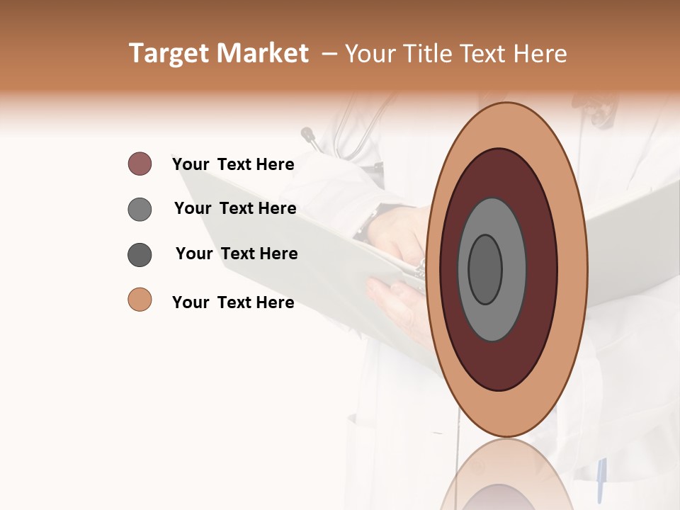 Smiling Medical Doctor With Stethoscope. Isolated Over White Background PowerPoint Template