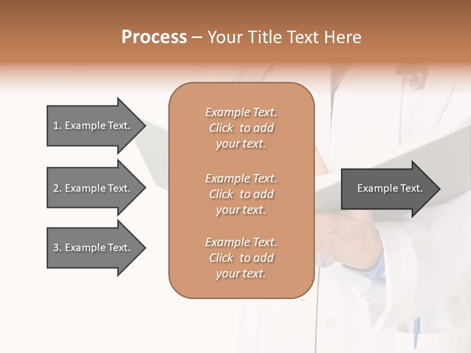 Smiling Medical Doctor With Stethoscope. Isolated Over White Background PowerPoint Template