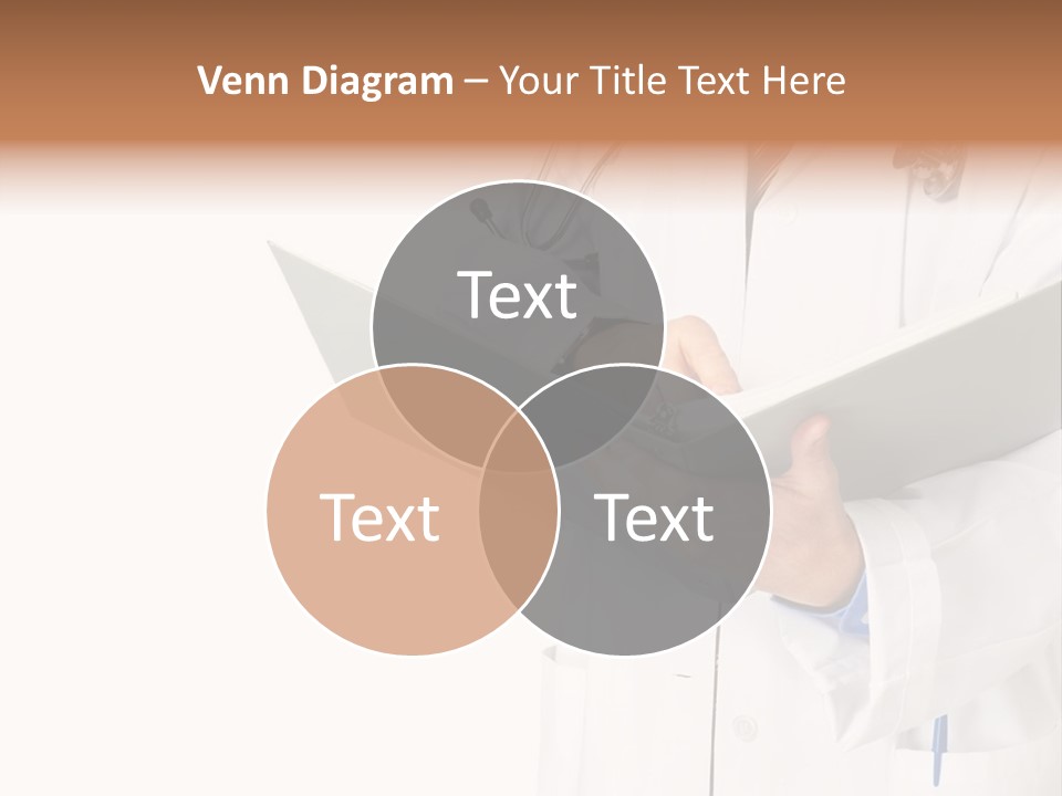 Smiling Medical Doctor With Stethoscope. Isolated Over White Background PowerPoint Template