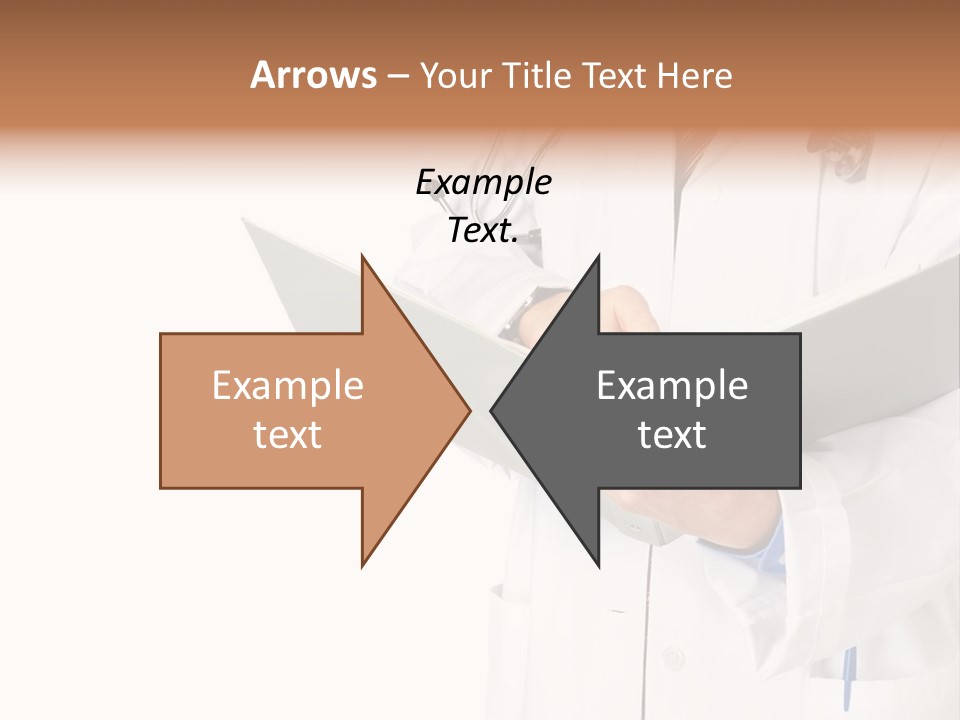 Smiling Medical Doctor With Stethoscope. Isolated Over White Background PowerPoint Template