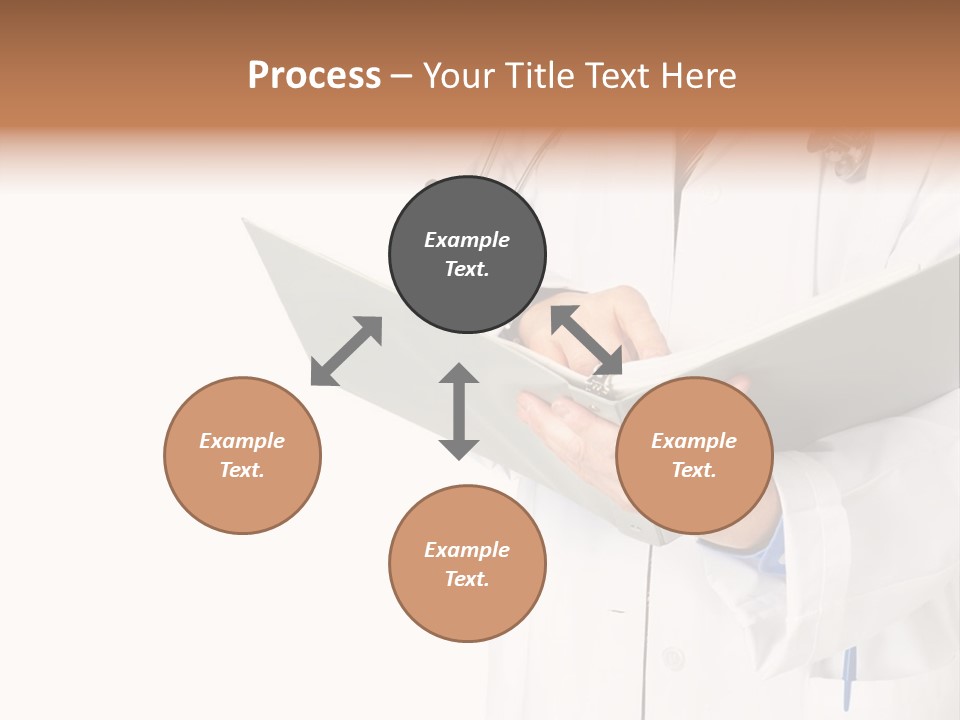 Smiling Medical Doctor With Stethoscope. Isolated Over White Background PowerPoint Template