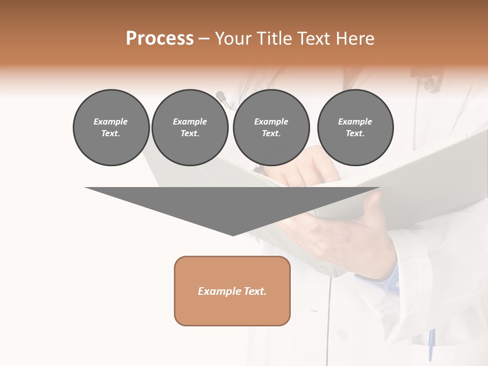 Smiling Medical Doctor With Stethoscope. Isolated Over White Background PowerPoint Template