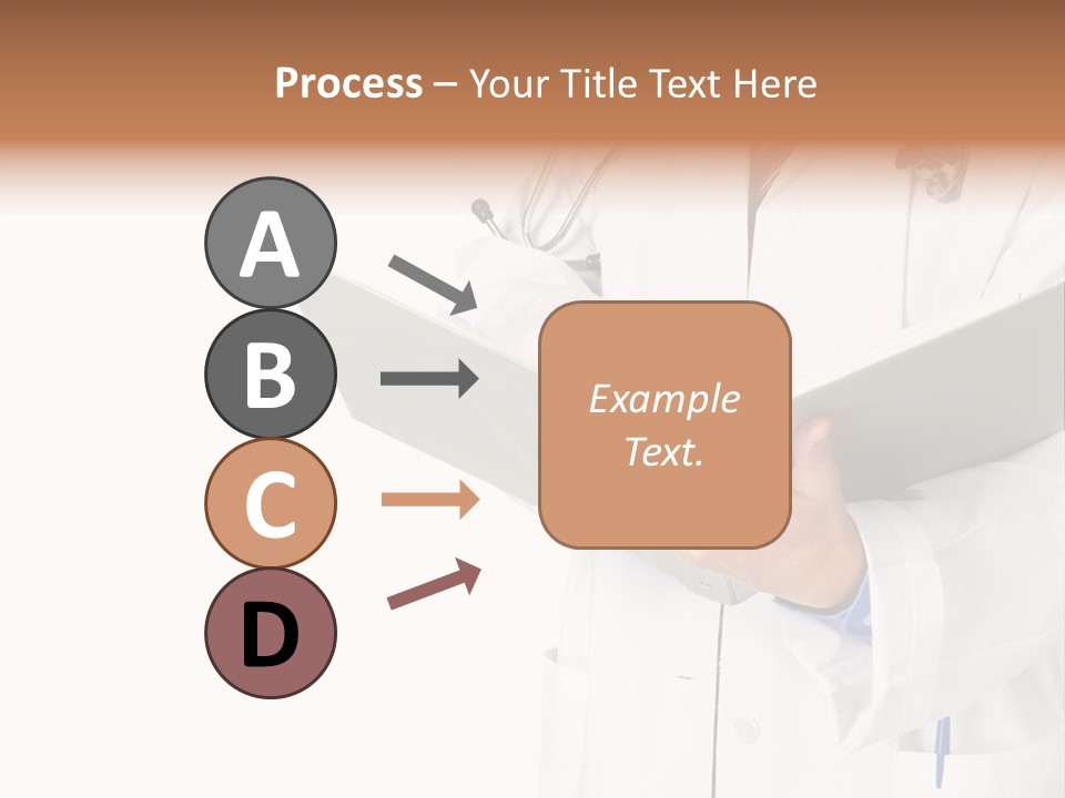 Smiling Medical Doctor With Stethoscope. Isolated Over White Background PowerPoint Template