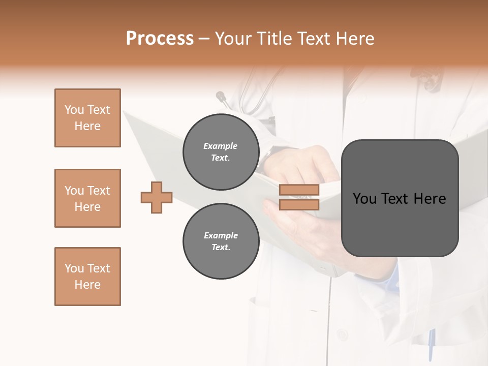 Smiling Medical Doctor With Stethoscope. Isolated Over White Background PowerPoint Template