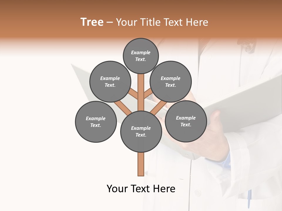 Smiling Medical Doctor With Stethoscope. Isolated Over White Background PowerPoint Template