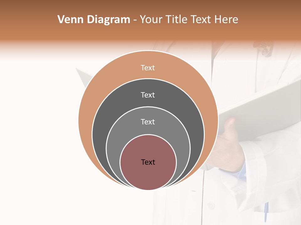 Smiling Medical Doctor With Stethoscope. Isolated Over White Background PowerPoint Template